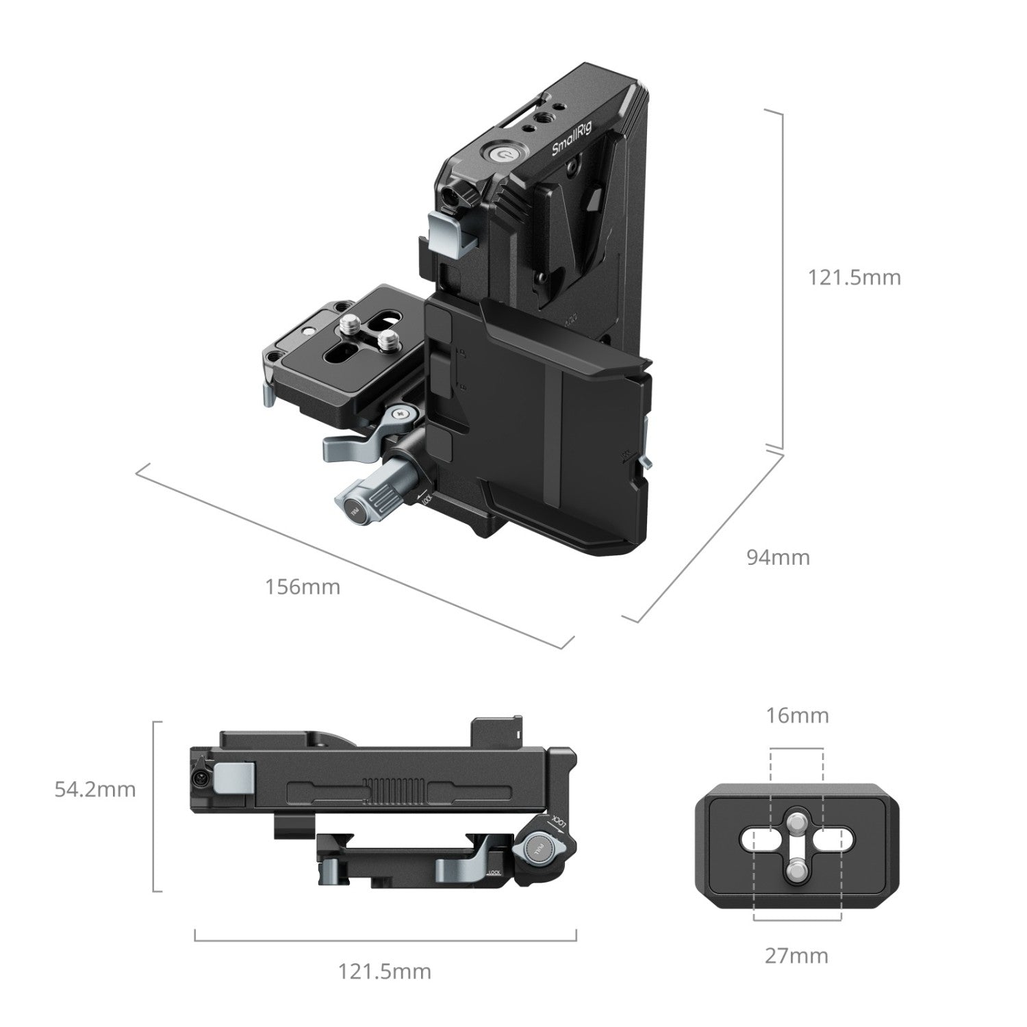 Адаптерна плоча за V-lock батерия SmallRig 5227