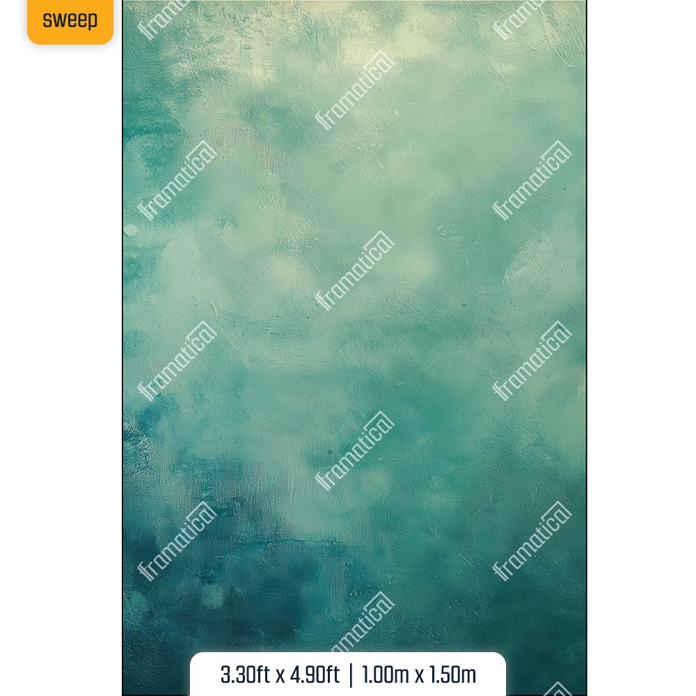 Текстилен фон - Muted Aqua Studio - 1.00m x 1.50m