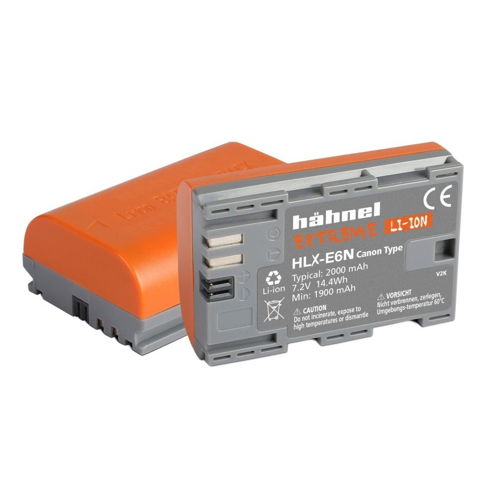 Литиево-йонна батерия Hahnel HLX-E6N Extreme 2000mAh - заместител на Canon LP-E6