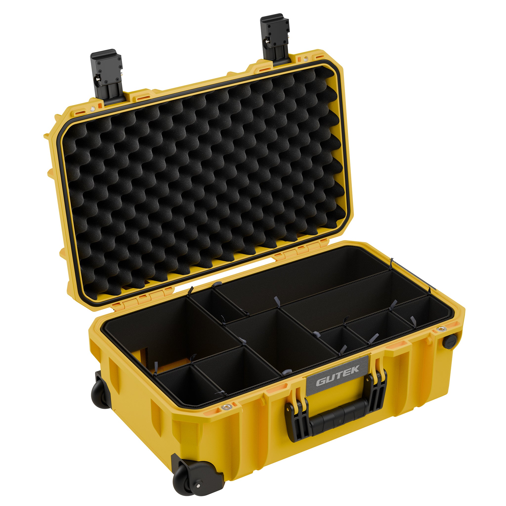 Твърд куфар с колелца GUTEK Tortoise T-300 Yellow - IP67