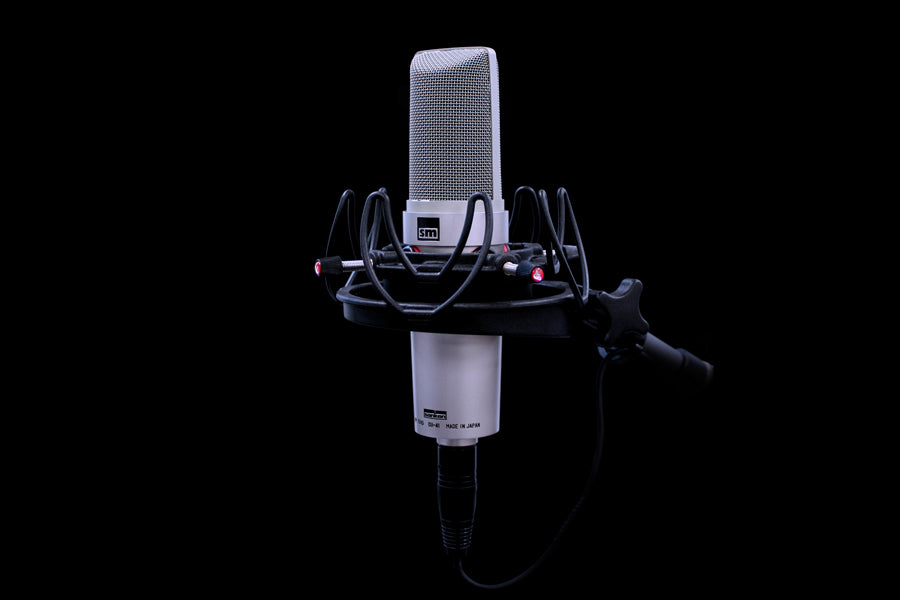 Rycote InVision USM for microphones weighing up to 750 grammes & between 18mm and 55mm in diameter.