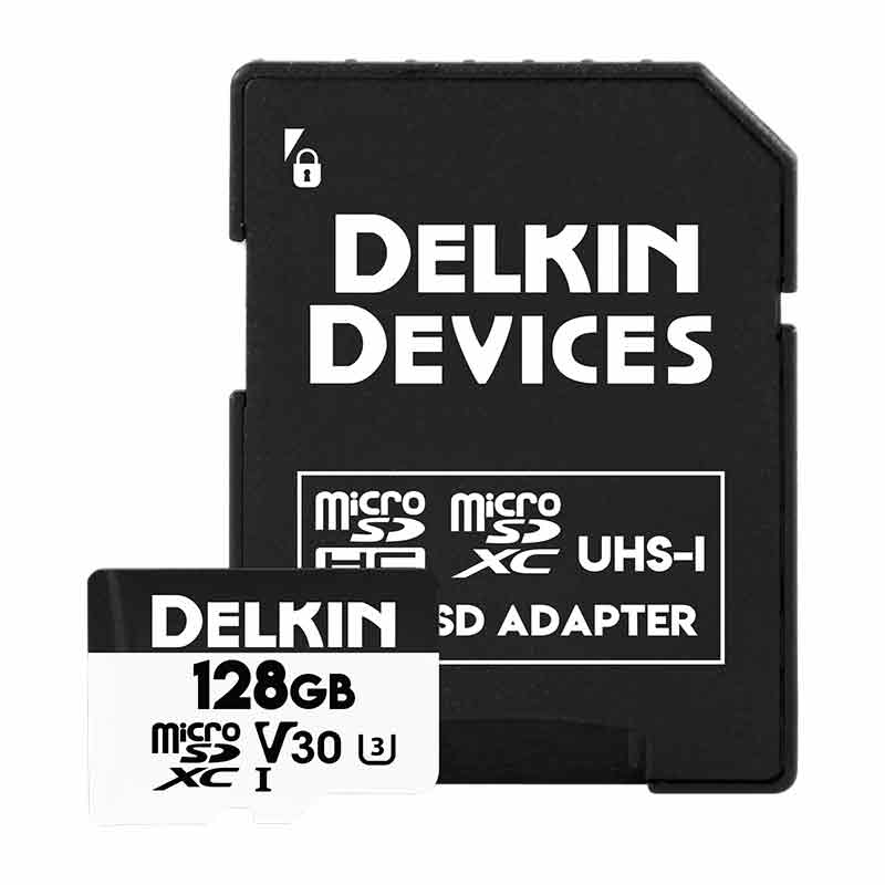 Delkin microSD SDXC Trail Cam Hyperspeed R100/W75 (V30) 128GB
