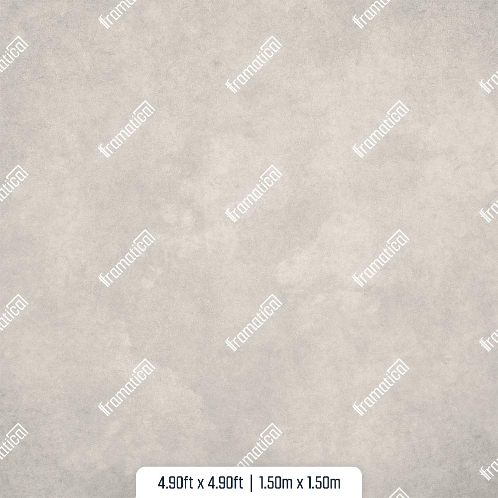 Neutral Soft Grey Concrete- Look Mat Floor - 1.50m x 1.50m