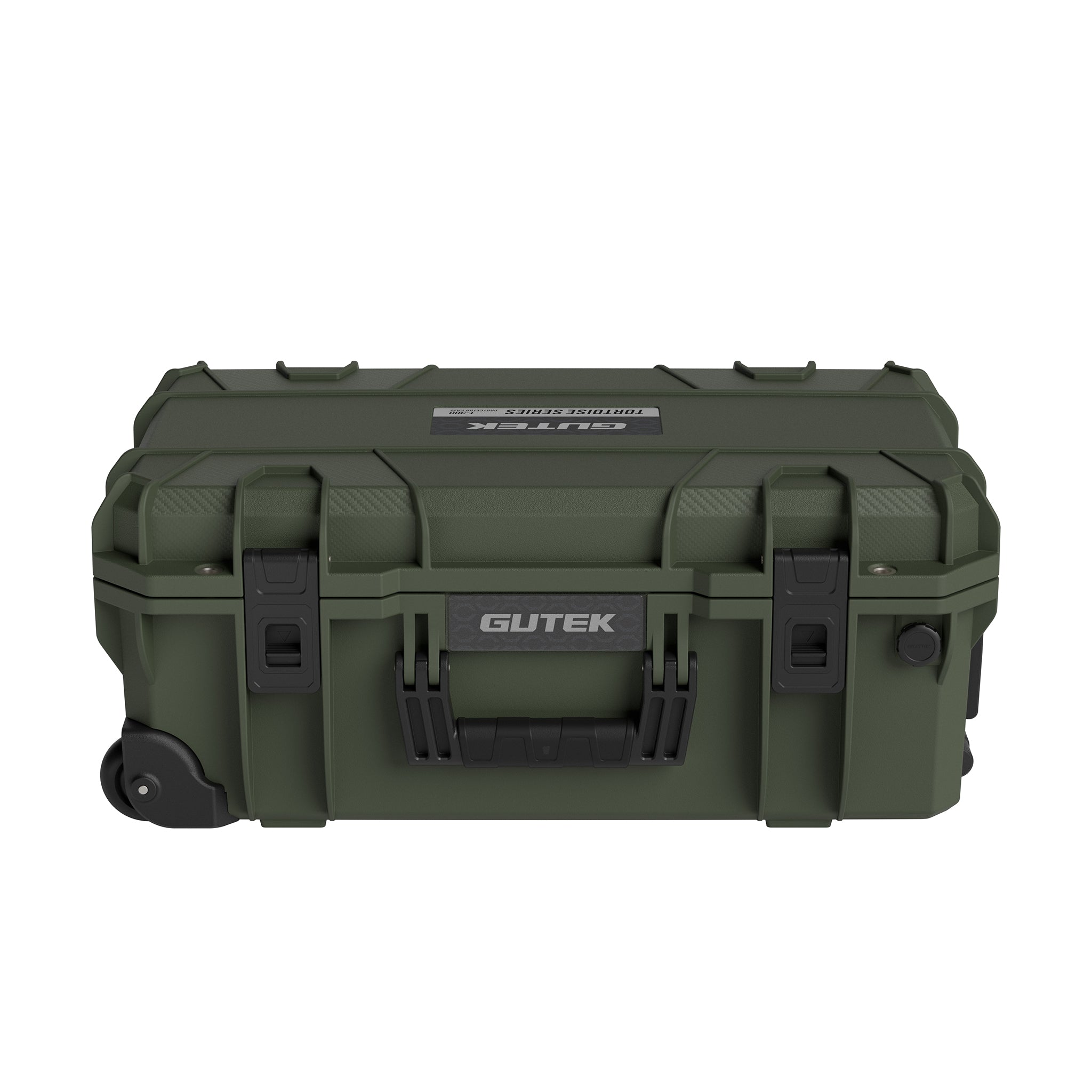 Твърд куфар с колелца GUTEK Tortoise T-300 Olive Drab Green - IP67