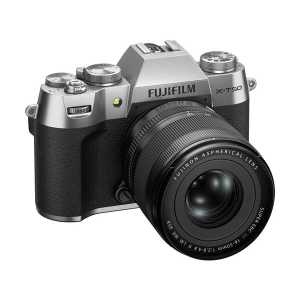 Фотоапарат Fujifilm X-T50 Сребърен с обектив XF 16-50mm f/2.8-4.8 Lens