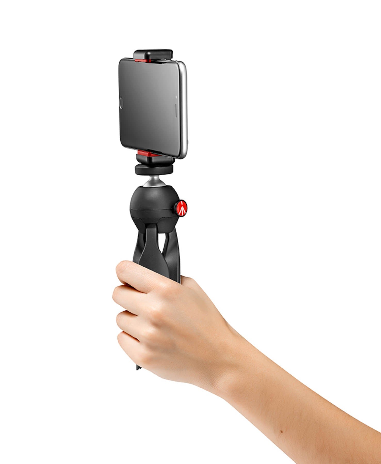 Mini Tripod Black with Universal Smartphone Clamp - Made in Italy