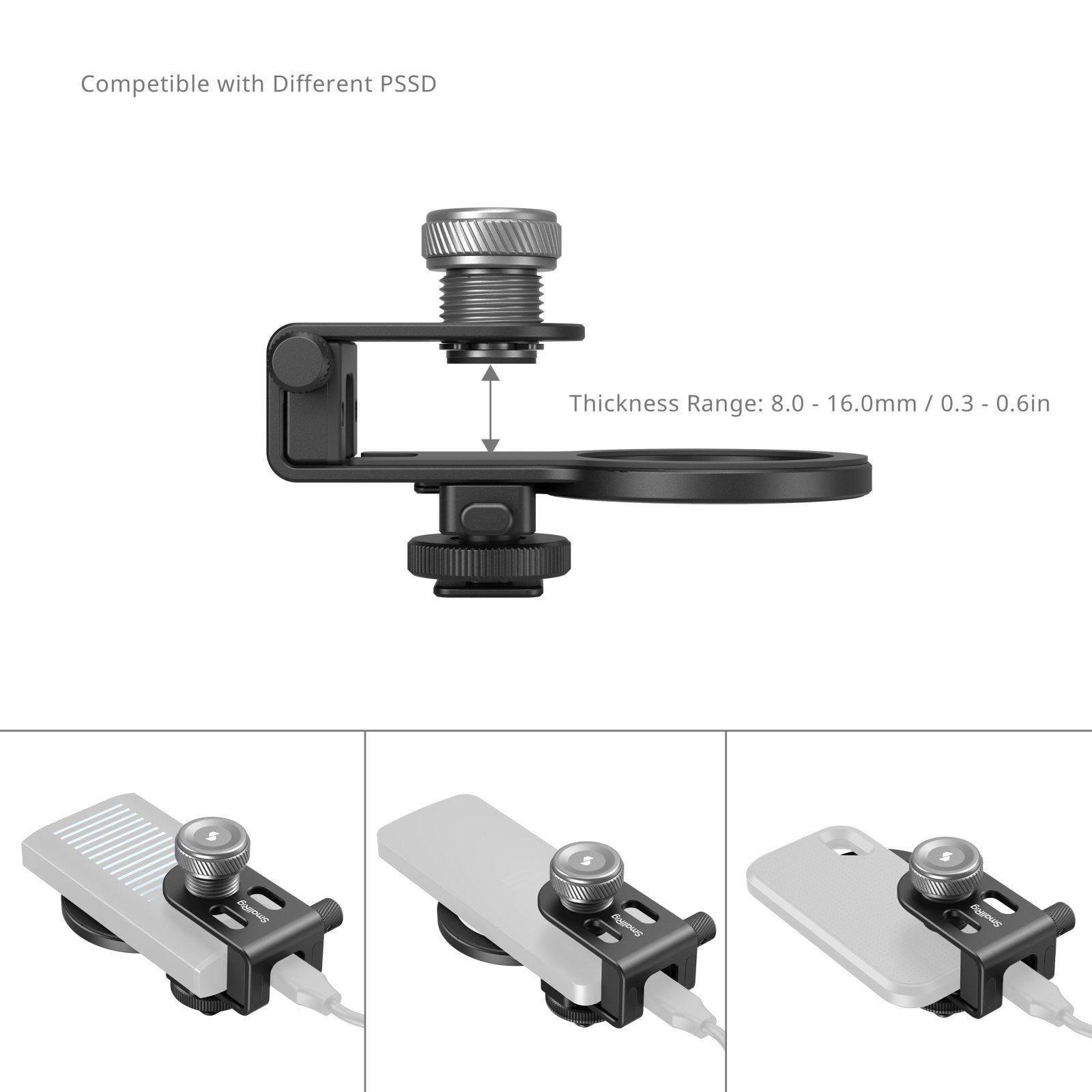 Универсален държач за Magsafe SSD диск на SmallRig