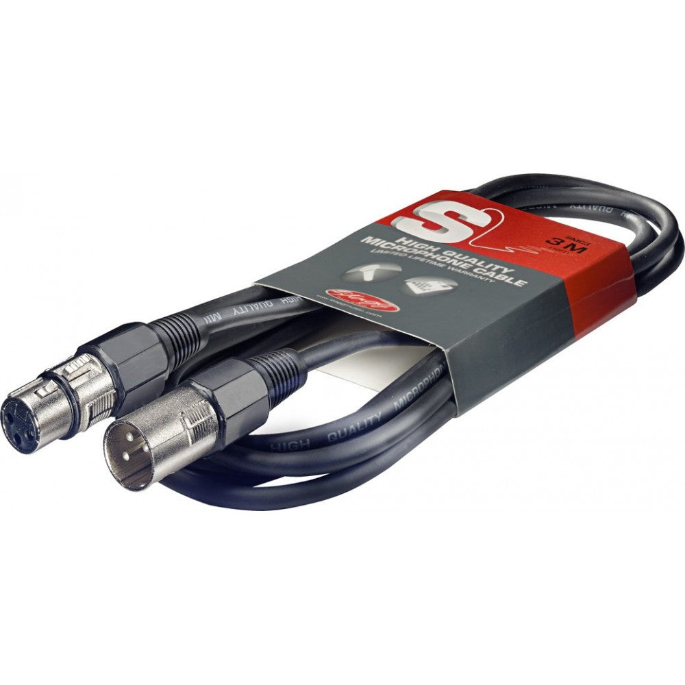 Кабел Stagg SMC3 XLR женски към XLR мъжки 3m Червен