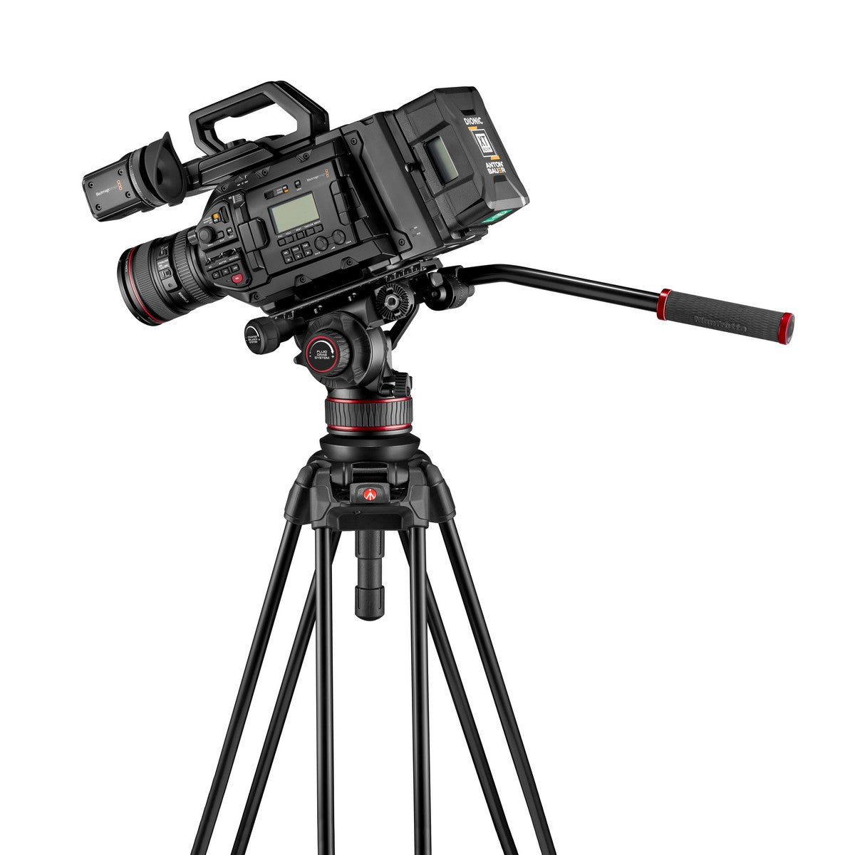 Manfrotto Nitrotech 608 series with 645 Fast Twin Alu Tripod