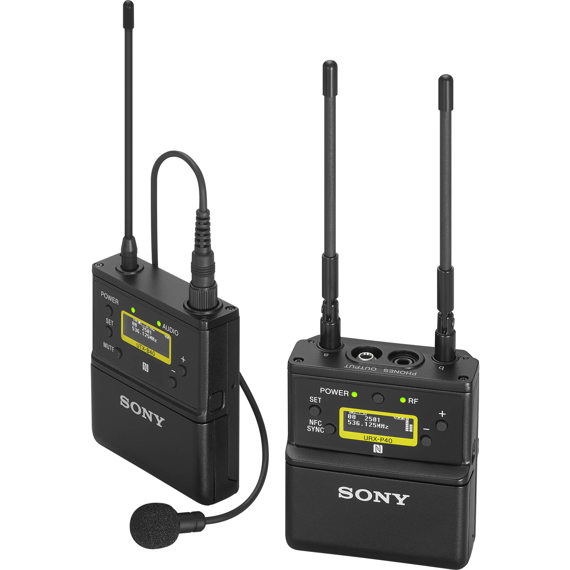 Sony UWP-D21 Bodypack wireless microphone package 470.025 MHz to 542.000