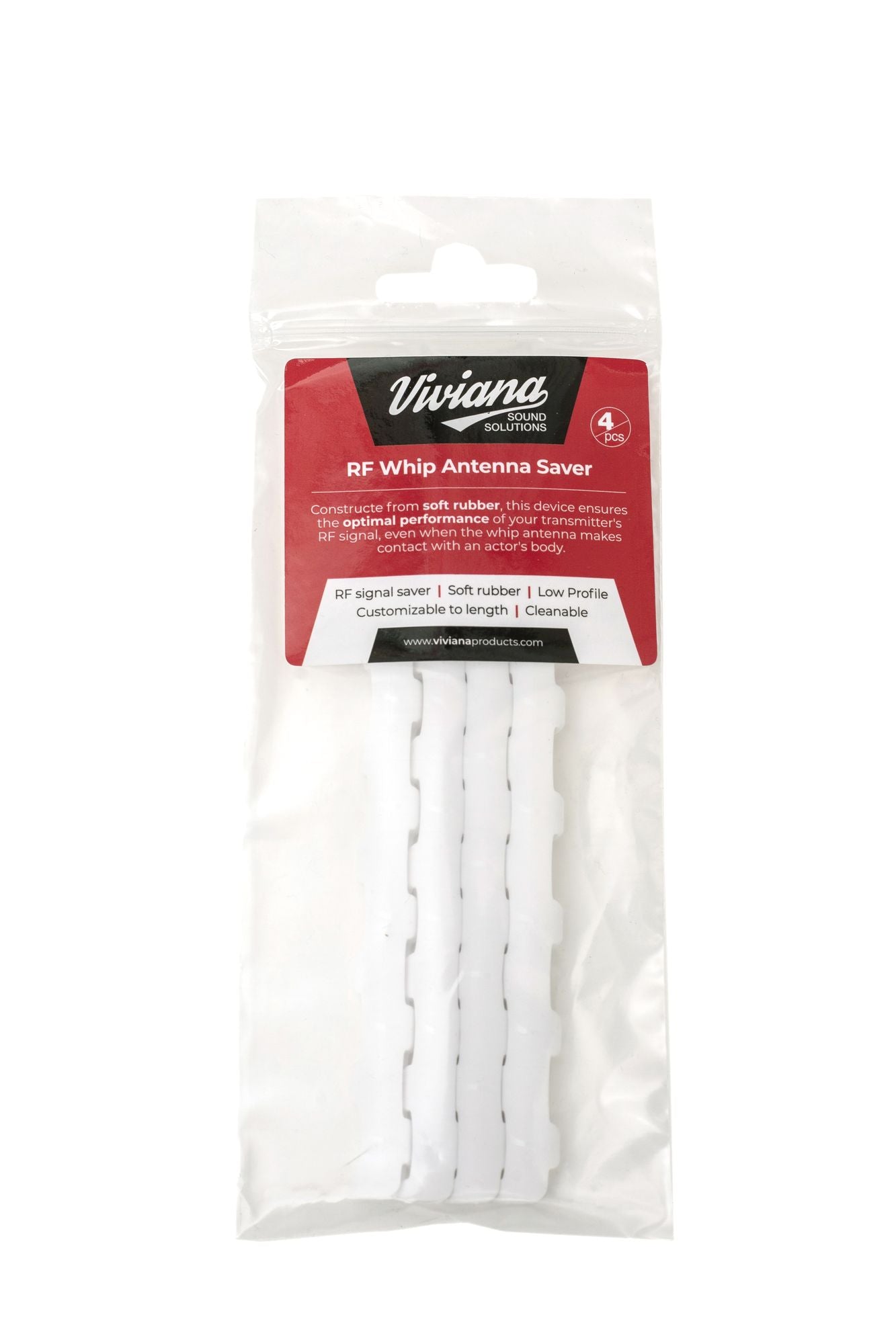 Viviana Whip Antenna Saver - аксесоар за антена - 4бр. - бял