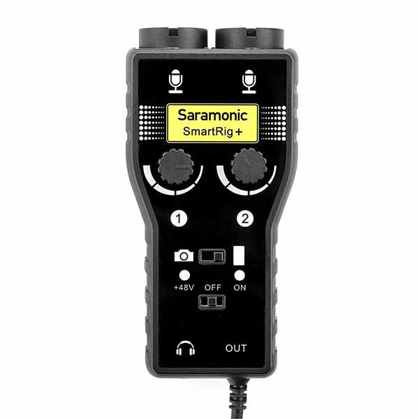 Saramonic SmartRig+ 2-канален XLR миксер/предусилвател към 3.5mm аудио жак