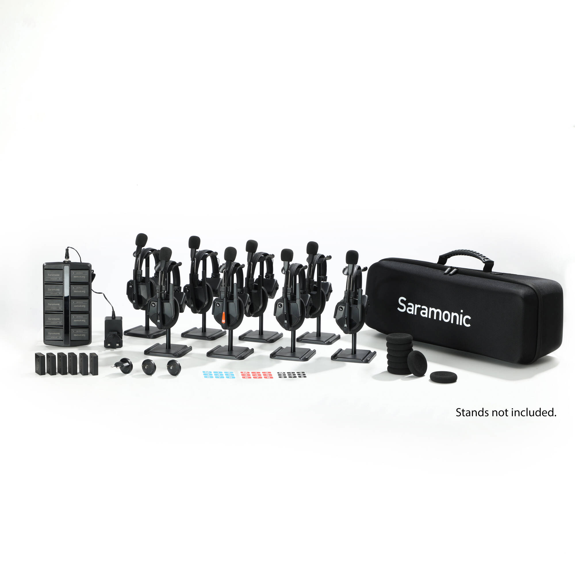 Интерком с 8 единични (1 мастър) слушалки Saramonic WiTalk9 WT8S Full-Duplex 1.9GHz DECT