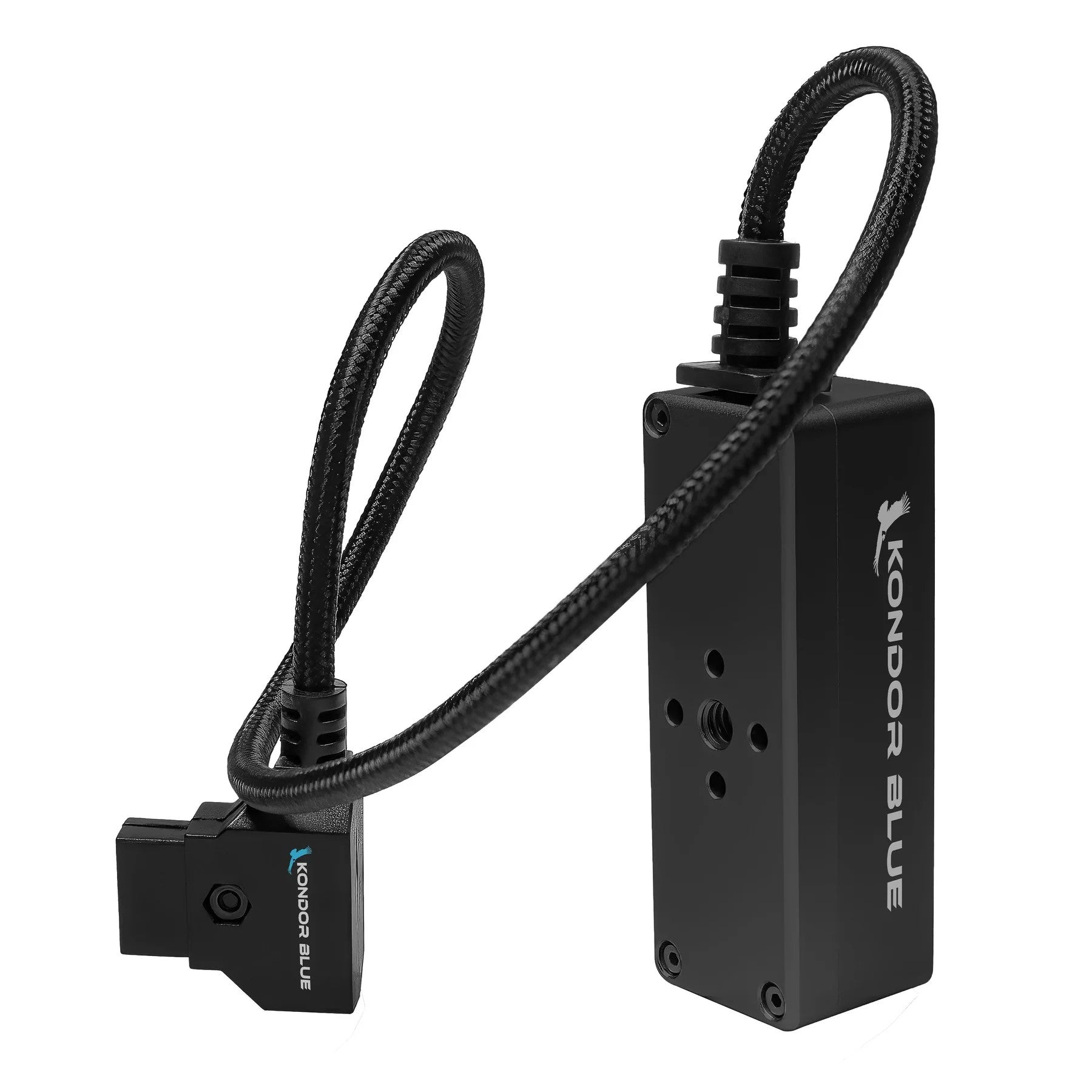 Kondor Blue 12V метален D-Tap разклонител с волтметър 4-пътен сплитер (1/4 резба)