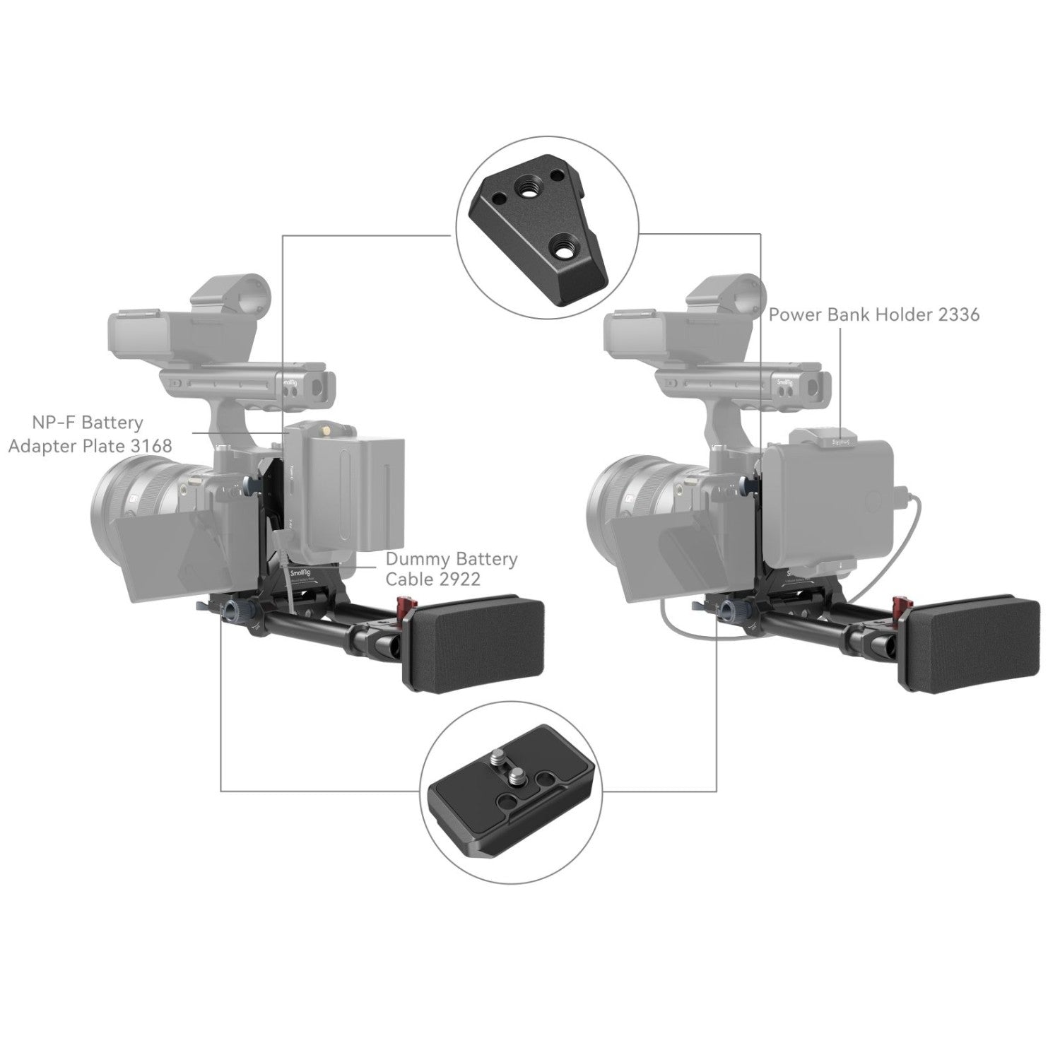 SmallRig Compact V-Mount Battery Mounting System 4063