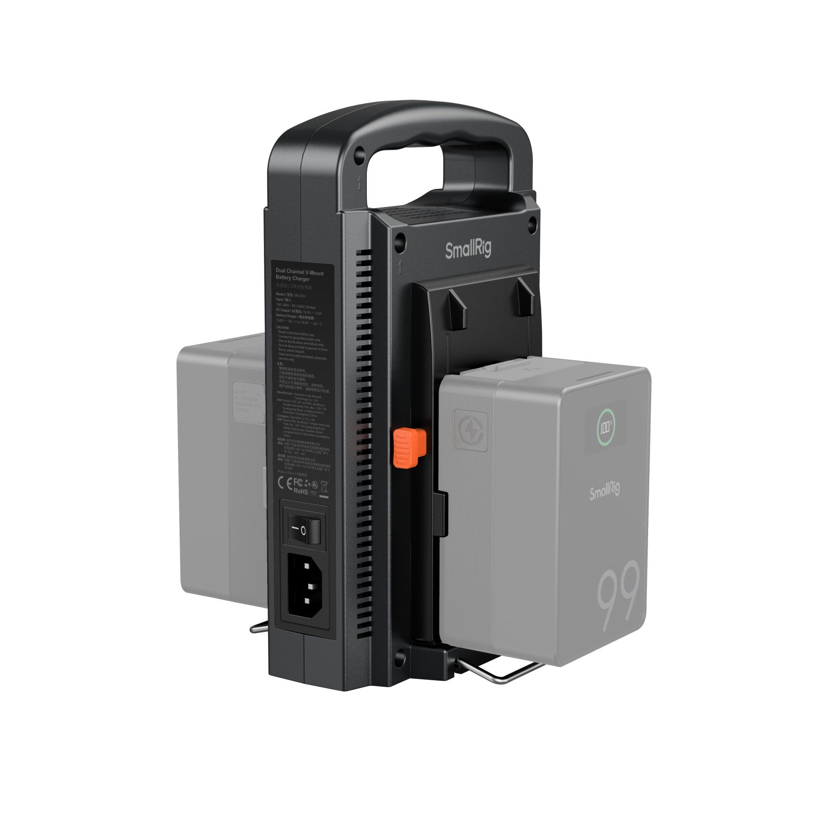 SmallRig dual channel fast charger forV-lock batteries