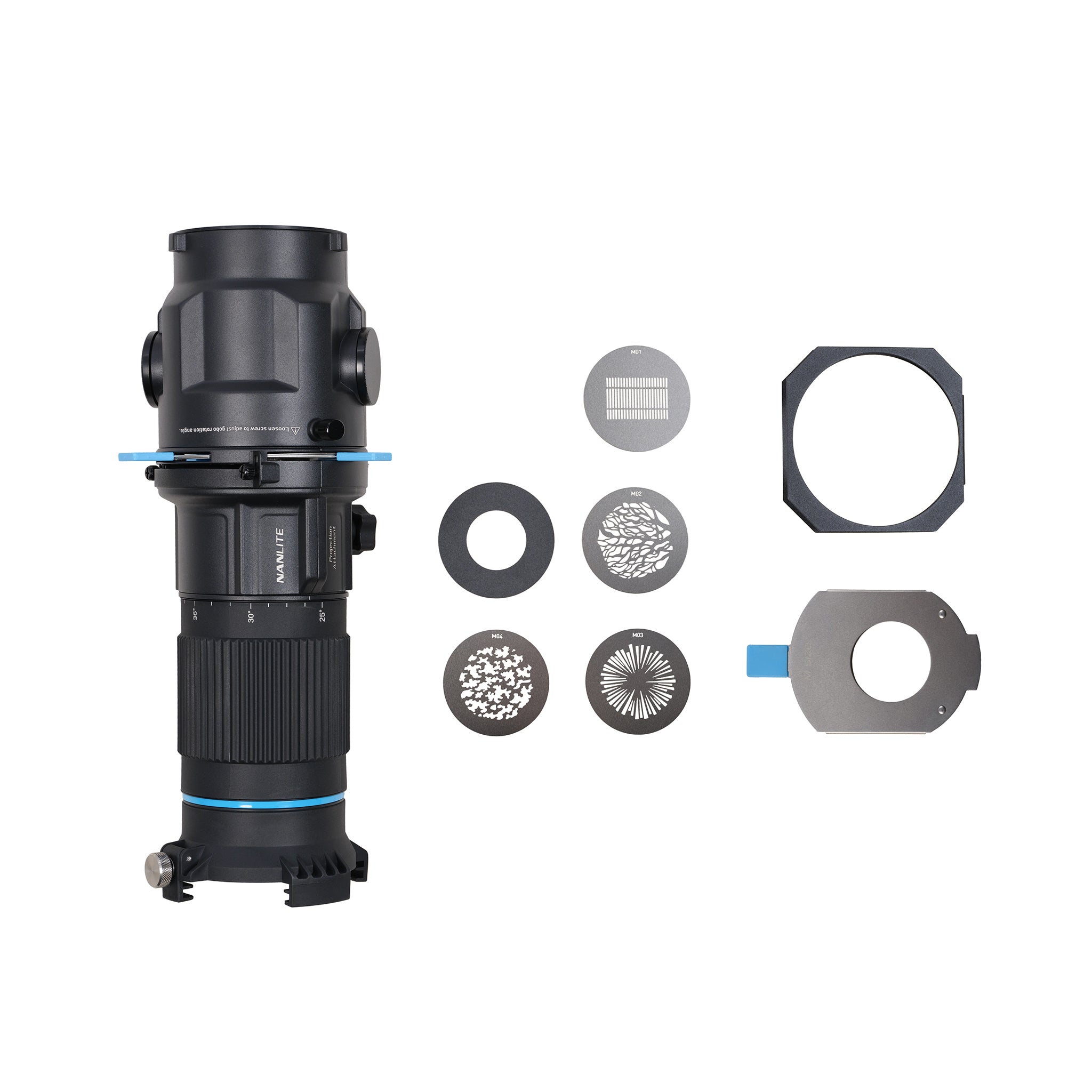 NANLITE Bowens Mount Projection Attachment 25°-45°