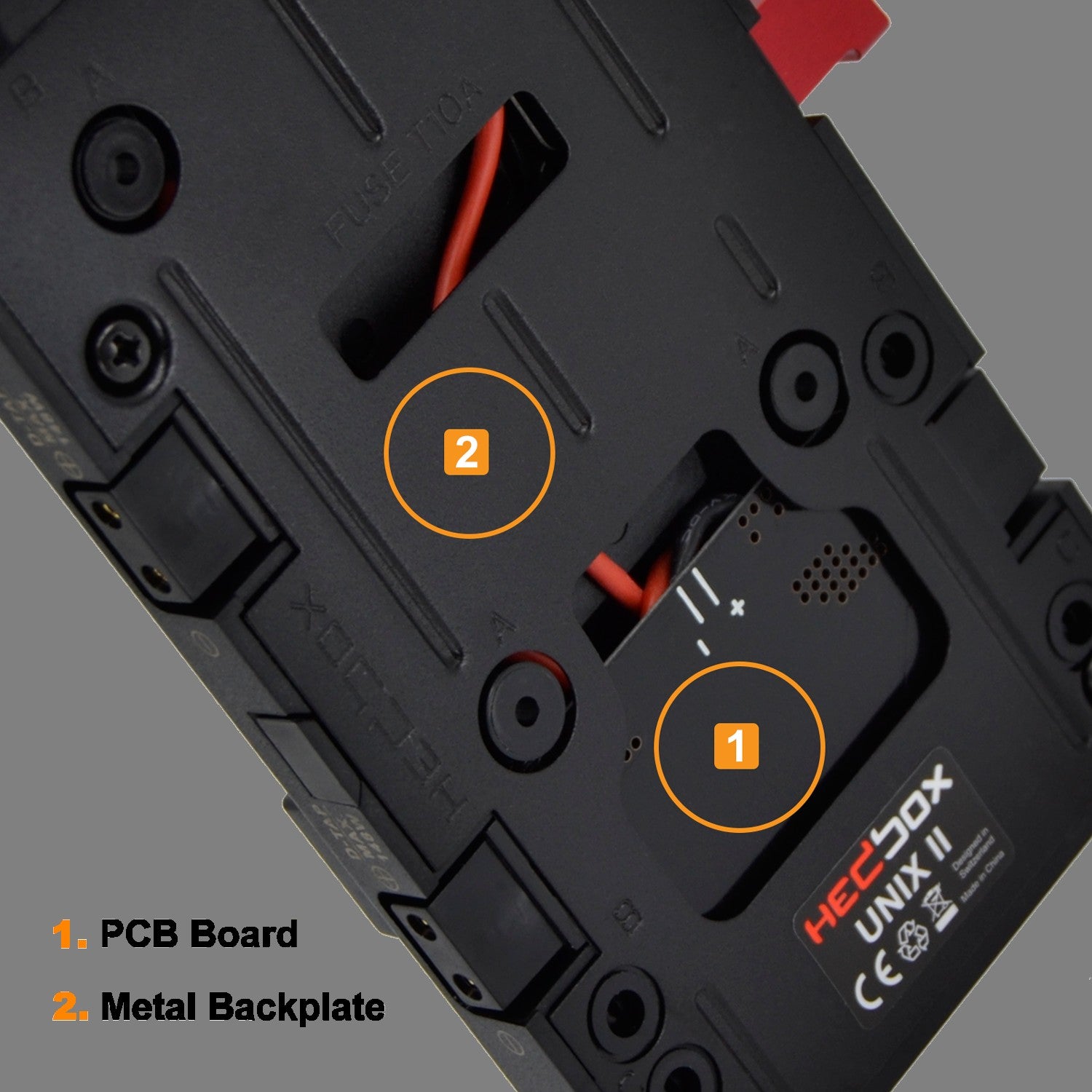 Hedbox V-Lock UNIX II Adaptor Plate 3 x D-Tap & USB 5V Power Out