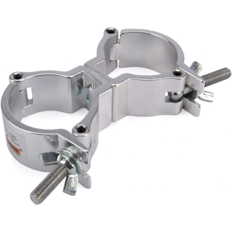 Riggatec double clamp, silver, up to 100 kg, 48 - 51 mm pipe