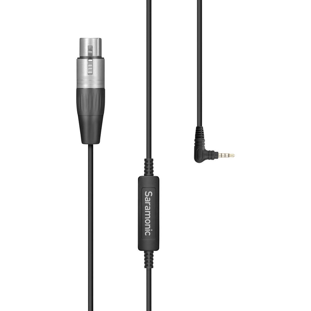 Кабел-адаптер Saramonic SR-XLR35 - XLR(женски) към 3.5mm TRRS за връзка с камери и смартфони - 3m