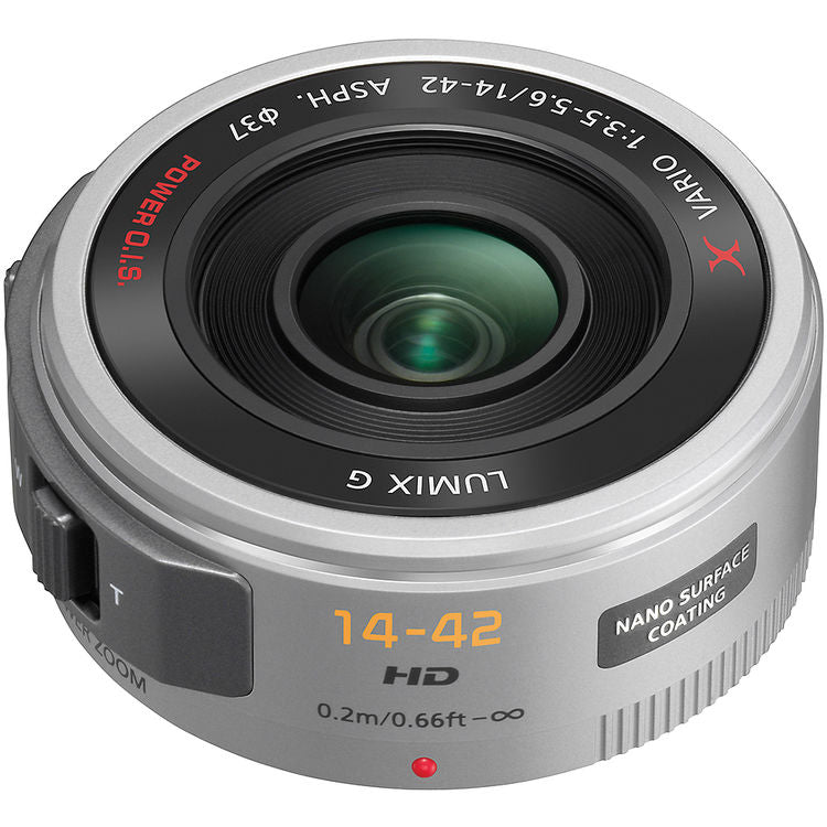 Обектив Panasonic Lumix G X VARIO 14-42mm f3.5-5.6 Power Zoom, Power O.I.S. - Сребрист