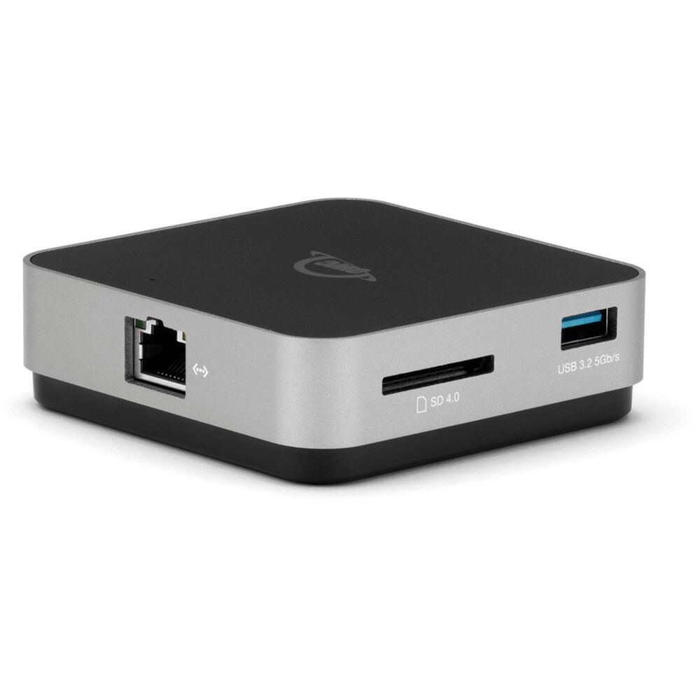 OWC Dock USB-C Travel Dock E 6-Port Travel Dock 100W- Space Gray (ethernet)