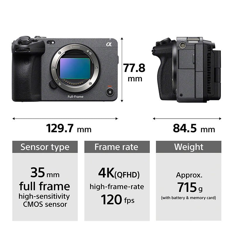 Sony FX3A Cinema Line пълноформатна камера