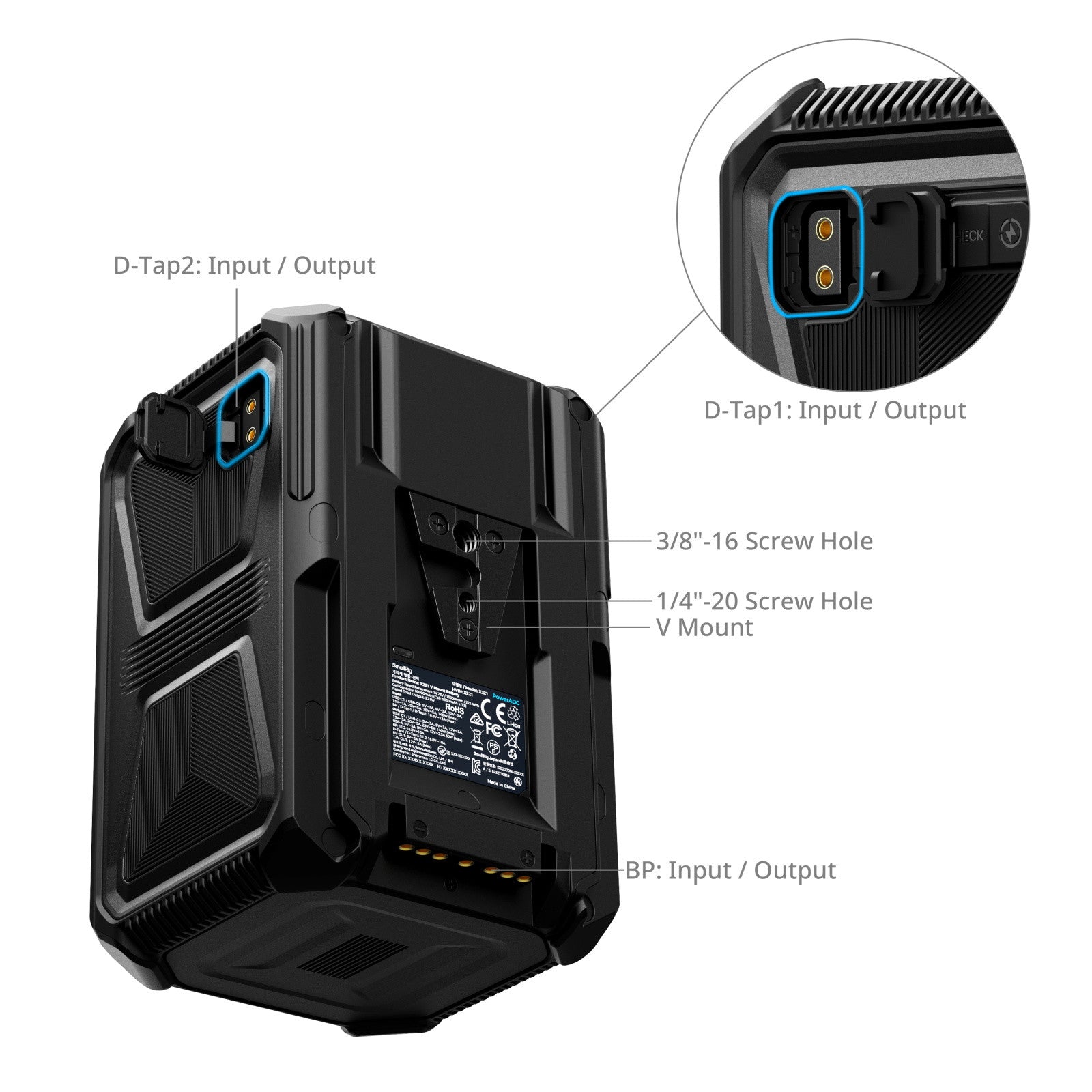SmallRig X-Touch интелигентна V-Mount батерия X221 4985