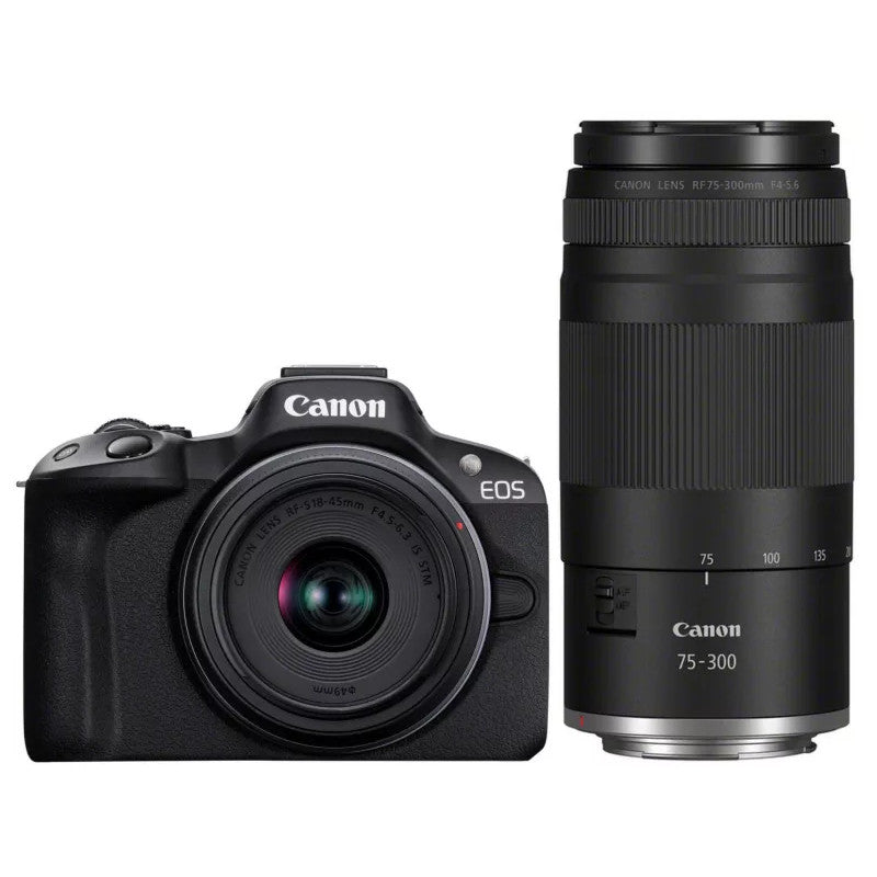 Фотоапарат Canon EOS R50 + RF-s 18-45 + RF 75-300mm F/4-5.6
