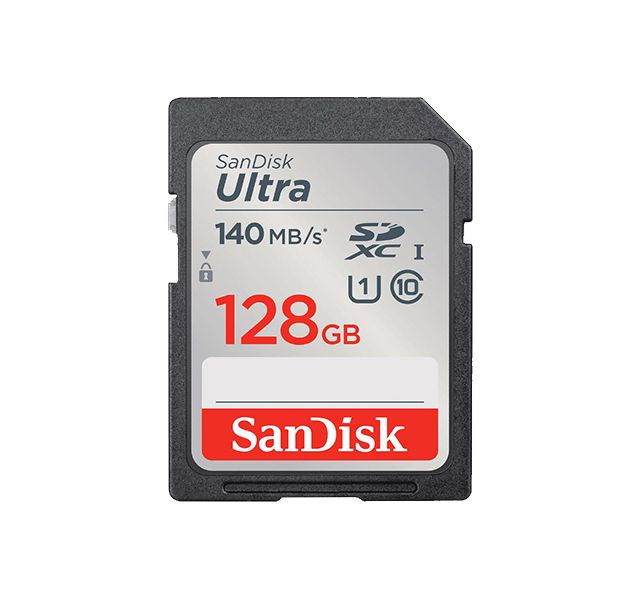 Карта памет SanDisk 128gb Ultra SDXC,140MB/S, UHS-I, C10, U1, FULL HD