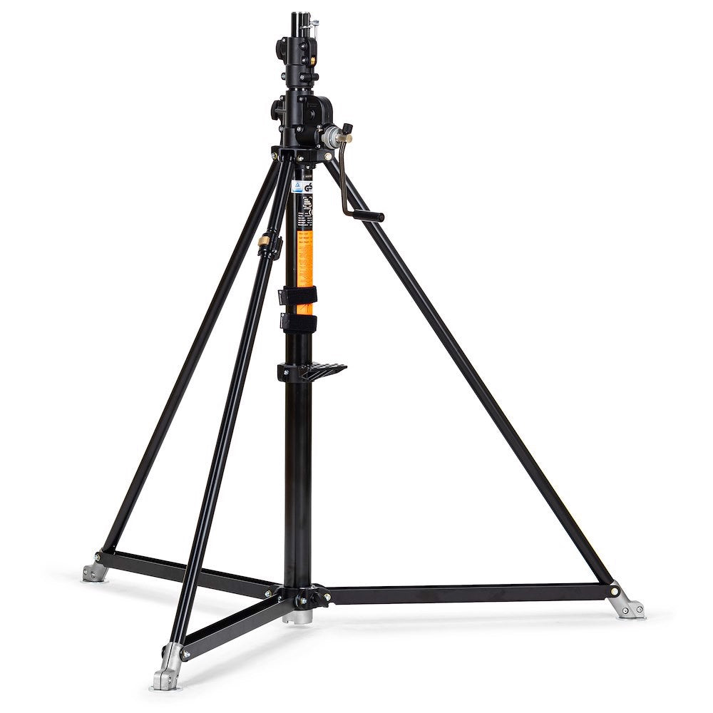 Студиен статив Manfrotto Avenger 387XBU Super Wind Up - неръждаема стомана - черен 5г. гаранция