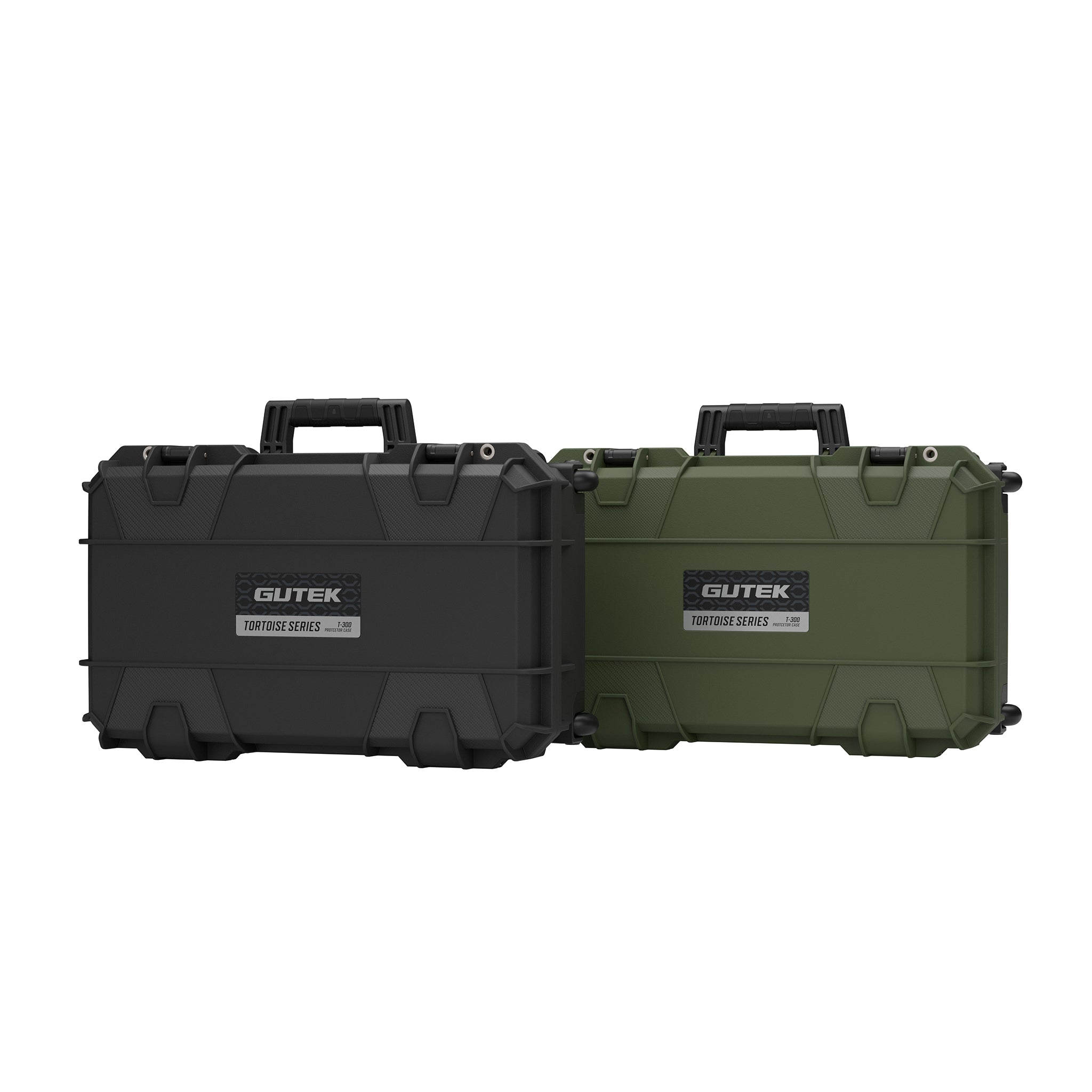 Твърд куфар с колелца GUTEK Tortoise T-300 Black - IP67